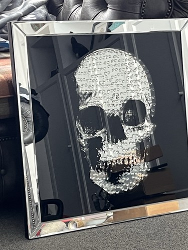 Crystal skull wall art - crystal,