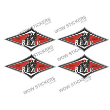 Bear Surf Boards Stickers Car