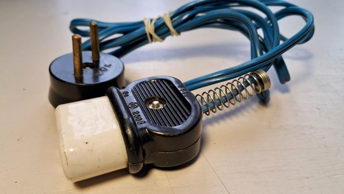 Vintage electric cord ceramic - vintage,