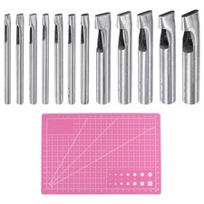 12pcs Leather Oval Hole Punch
