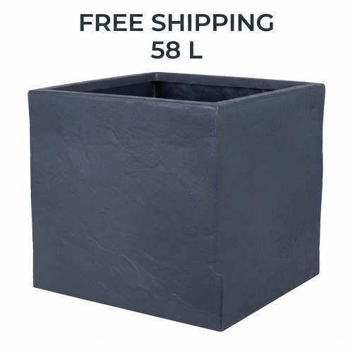 Square plant pot large - plant, 58l