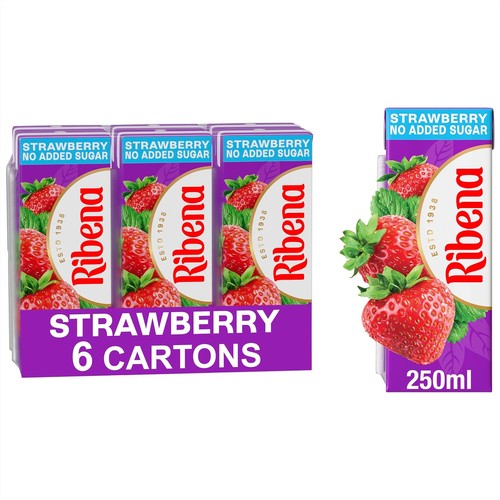 Ribena strawberry added - ribena, no