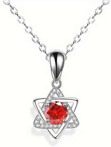 Star david pendant necklace - of,