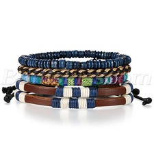 4pcs Mens Handmade Retro