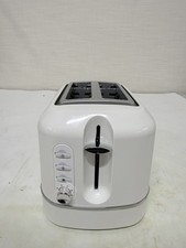 Cookworks Texture Tilly 2 Slice Toaster 6 levels Wide slots reheat functio White