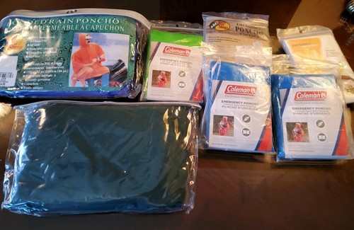Assorted rain ponchos - rain,