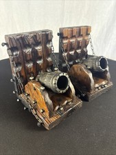 Vintage Wooden Bookends