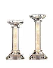 JM by Julien Macdonald Set Of 2 Pre Lit Candle Holders/ New