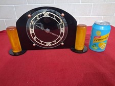 1930s ART DECO  ELECTRIC MANTEL CLOCK ( Bakerlite I think ? )