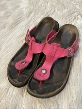 Betula Birkenstock Sandals 40 7.0 260  L9 M7 Pink Straps Thongs Slip On Buckle