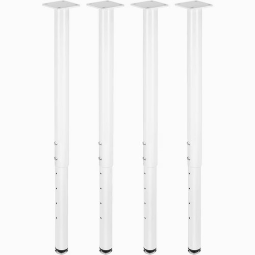 Adjustable metal table legs - 4x,