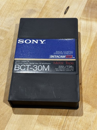 Sony betacam metal tape - sony,