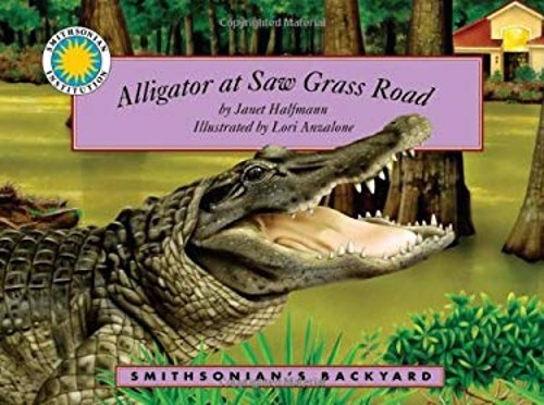 Alligator saw grass road - saw,