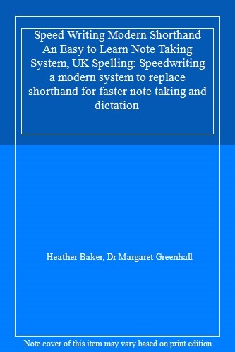 Speed writing modern shorthand - writing,