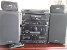 TECHNICS VINTAGE STEREO SYSTEM SU-X102, + SOUND SURROUND AND SPEAKER STANDS