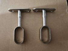 2x Oval Wardrobe Hanging Rail