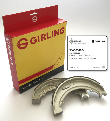 Girling triumph bsa inch - girling, triumph/bsa