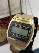 Vintage Commodore International LCD Digital Men's Watch 1980's Rare Melody Alarm