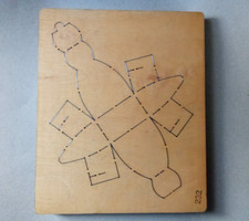 1" Thick Accucut Wooden Die - Box Dress (3D) (Works with Sizzix Bigz Pro)