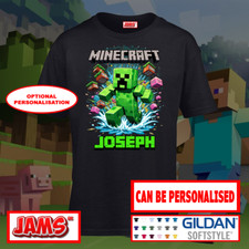 Minecraft T-Shirt I Kids Minecraft Tee I Boys Minecraft Top * PERSONALISED