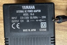 YAMAHA PA-6 12v DC 2A Power Supply for Keyboard PSR530 PSR550 PSR540 PSR340 PSR3