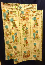 2 HANDMADE TODDLER BED DUVET 29'' X 47'' HOLLY HOBBIE GRANDMA'S WORDS OF WISDOM