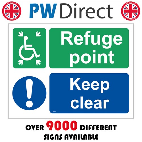 Sign refuge point - refuge, keep