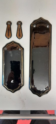 Victorian door finger plates - door,