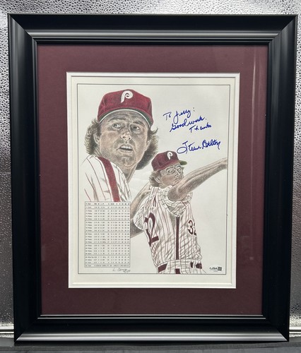 Steve carlton signed 5x13 - steve,