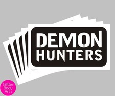 25 Demon hunters  themed Glitter Tattoo Stencil REFILL pack -Kids Party