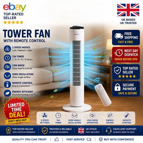 Puremate inch tower - puremate, fan