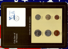 Coin Sets of All Nations St. Helena 1984 UNC 1 Pound 50,10,5,2,1 Pence FE2191