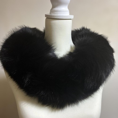 Sagafox black fur - fur, tippet