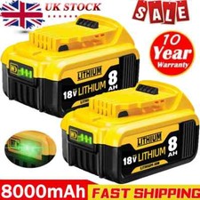 NEW For DeWalt Battery 18V 6.0ah 8.0Ah Li-ion XR DCB182 DCB184 DCB183 DCB200