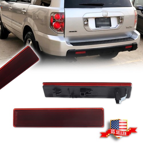 2pcs red lens rear - 2pcs,