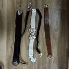 Selection Of Stretchy Elasticated Extendimg Ladies Women’s Belts Size 8-10 Small