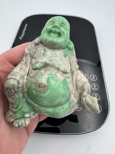 Lucin variscite carved - lucin, seated