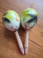 Cuban maracas hand painted - cuban, maracas,