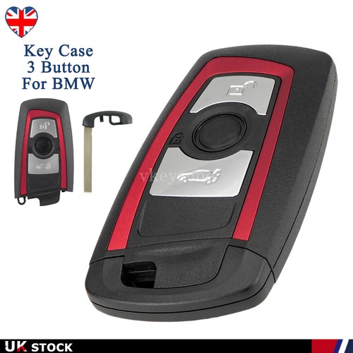 Red 3button remote key fob - red,