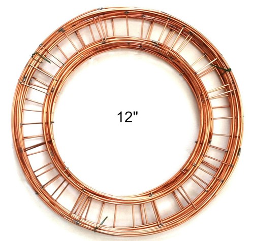 Flat wire wreath rings - flat,