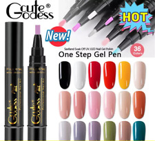 3 In 1 Gel Polish Nail Art Pen One Step Gel Varnish Base Coat Pencil Manicure