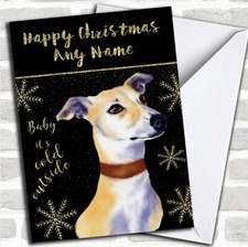 Cold Outside Snow Dog Lurcher