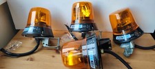 4 x Vision Alert Amber Flashing Beacons & Brackets - Spares or Repairs
