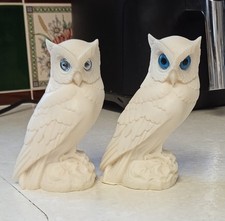 Handmade 2 Owls Alabaster