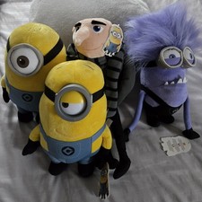 Minions & Gru - Despicable Me2 - Cuddly Bundle Of 4 Toys.  With Tags.