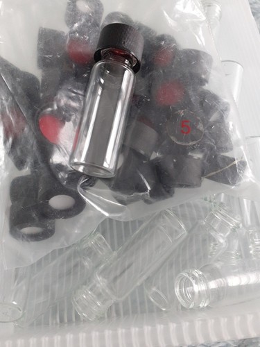 Glass vials with - vials, top