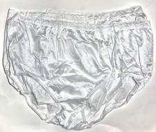 HANES Size 12 White Shiny Semi