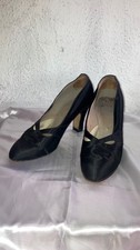 Vintage 40s 50s black satin