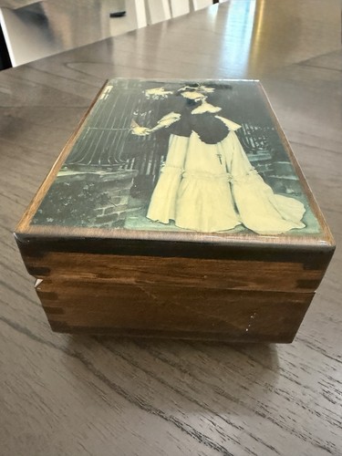 Vintage reuge music box wooden - reuge,