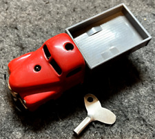 VINTAGE SCHUCO CLOCKWORK LASTO 3042 RED/GREY TRUCK & KEY THE US ZONE GERMANY